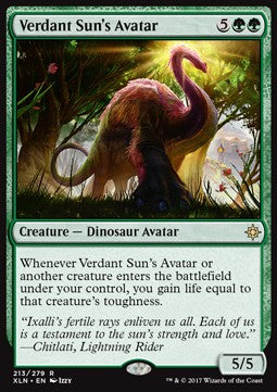 Verdant Sun's Avatar XLN-213 Rare Light Played Englisch