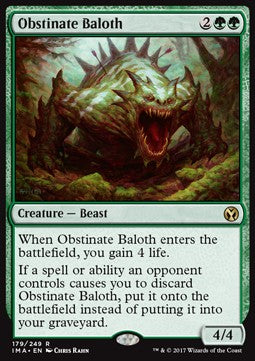 Obstinate Baloth IMA-179 Rare Excellent Englisch