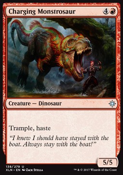 Charging Monstrosaur XLN-138 Uncommon Light Played Englisch
