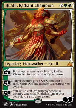 Huatli, Radiant Champion RIX-159 Mythic Good Englisch