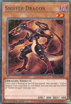 Sniffer-Drache (V.2) SP18-026 Starfoil Rare Excellent Deutsch 1. Auflage