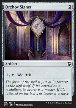 Orzhov Signet C18-213 Common Excellent Englisch