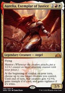 Aurelia, Exemplar of Justice GRN-153 Mythic Light Played Englisch