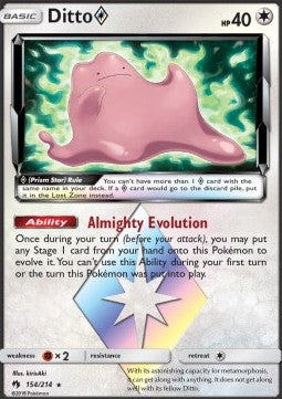Ditto ◇ LOT-154 Holo Rare Good Italienisch