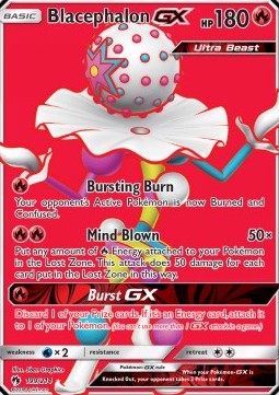 Blacephalon GX LOT-199 Ultra Rare Light Played Englisch
