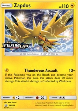 Zapdos SM-159 Promo Poor Englisch