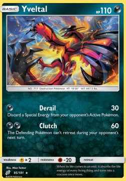 Yveltal TEU-95 Holo Rare Excellent Deutsch