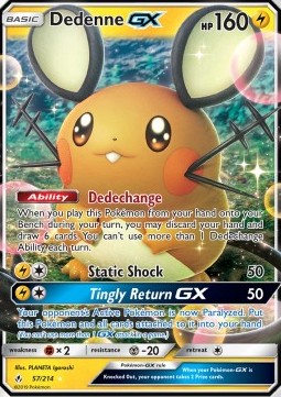 Dedenne GX UNB-57 Ultra Rare Excellent Deutsch