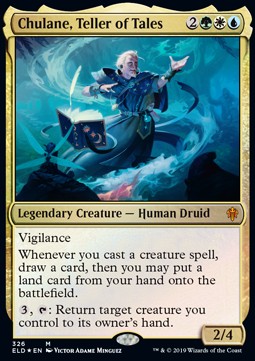 Chulane, Teller of Tales XELD-326 Mythic Light Played Englisch Foil