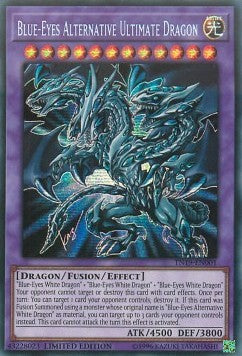 Blauäugiger alternativer ultimativer Drache TN19-001 Secret Rare Near Mint Deutsch