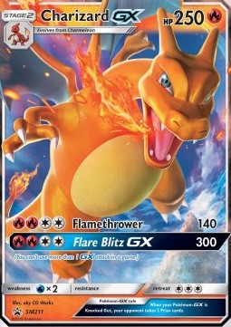 Charizard GX SM-211 Promo Poor Englisch