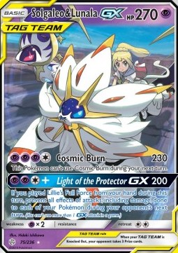 Solgaleo & Lunala GX CEC-75 Ultra Rare Poor Deutsch