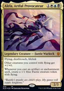 Alela, Artful Provocateur XELD-324 Mythic Excellent Englisch Foil