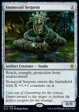 Stonecoil Serpent ELD-235 Rare Excellent Englisch Foil