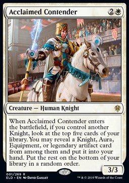 Acclaimed Contender ELD-1 Rare Near Mint Englisch Foil