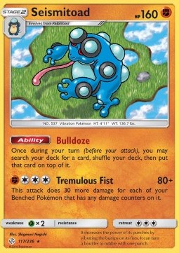 Seismitoad CEC-117 Rare Near Mint Englisch Reverse Holo