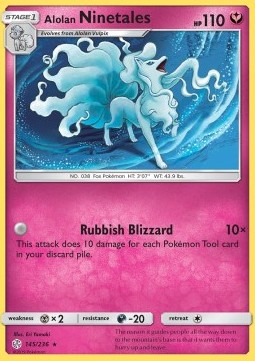Alolan Ninetales CEC-145 Holo Rare Near Mint Deutsch Reverse Holo