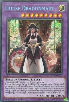 Haus-Drachenmädchen MYFI-022 Secret Rare Near Mint Deutsch 1. Auflage