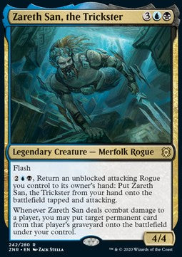 Zareth San, the Trickster ZNR-242 Rare Excellent Englisch