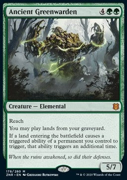 Ancient Greenwarden ZNR-178 Mythic Good Englisch Foil