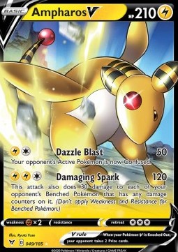 Ampharos V VIV-49 Ultra Rare Excellent Englisch