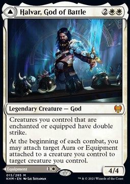 Halvar, God of Battle // Sword of the Realms KHM-15 Mythic Good Russisch