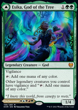 Esika, God of the Tree // The Prismatic Bridge KHM-168 Mythic Light Played Englisch