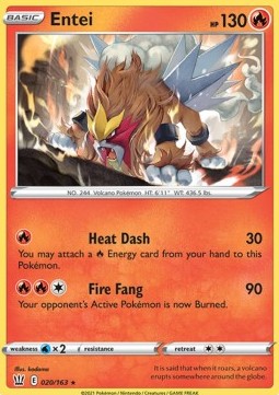 Entei BST-20 Holo Rare Excellent Englisch Reverse Holo