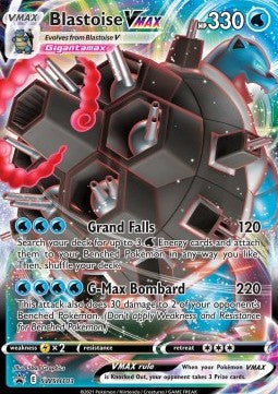 Blastoise VMAX SWSH-103 Promo Light Played Deutsch