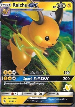 Raichu GX HIF-20 Fixed Light Played Englisch