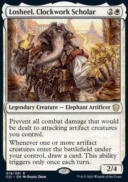 Losheel, Clockwork Scholar C21-18 Rare Excellent Englisch