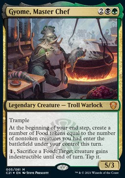 Gyome, Master Chef C21-5 Mythic Excellent Englisch Foil
