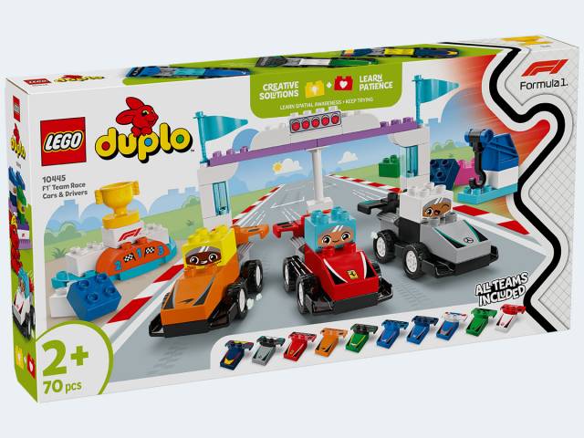 LEGO Duplo Team Rennautos mit Rennfahern