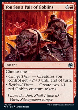 Ihr seht ein paar Goblins AFR-170 Uncommon Near Mint Deutsch