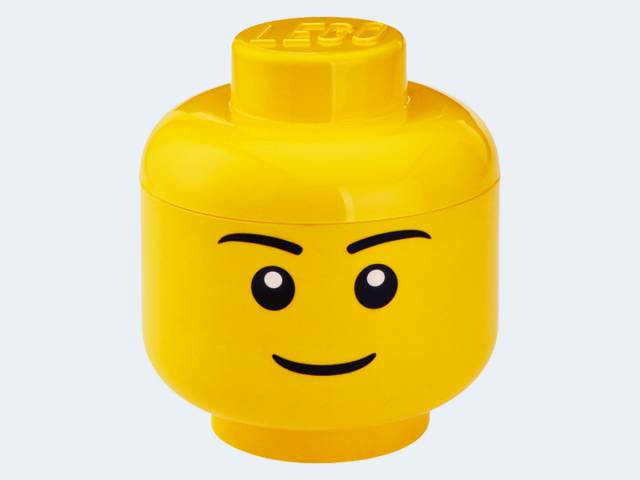 ROOM LEGO Storage Head small Boy 19x16cm