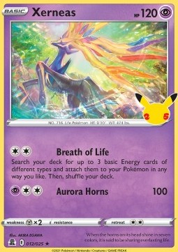 Xerneas CEL-012 Holo Rare Excellent Deutsch
