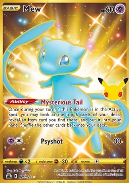 Mew CEL-025 Secret Rare Near Mint Deutsch
