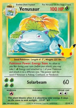Venusaur CEL-BS 15 Holo Rare Excellent Englisch