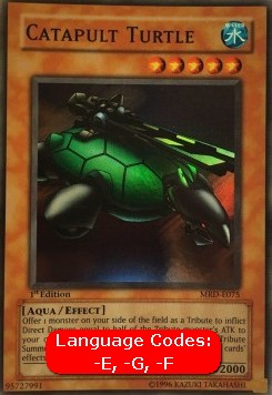Katapult-Schildkröte MRD-DE075 Super Rare Good Deutsch