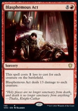 Blasphemous Act VOC-143 Rare Good Englisch