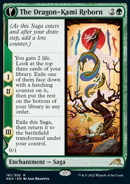 The Dragon-Kami Reborn // Dragon-Kami's Egg NEO-181 Rare Good Englisch