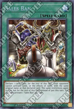 Sales Ban BACH-063 Secret Rare Near Mint Englisch 1. Auflage