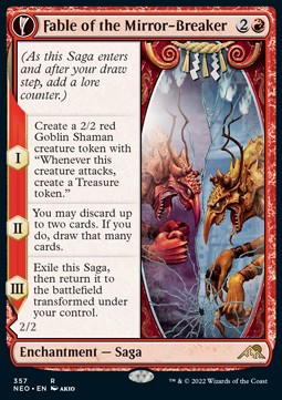 Fable of the Mirror-Breaker // Reflection of Kiki-Jiki (V.1) XNEO-357 Rare Near Mint Deutsch Foil