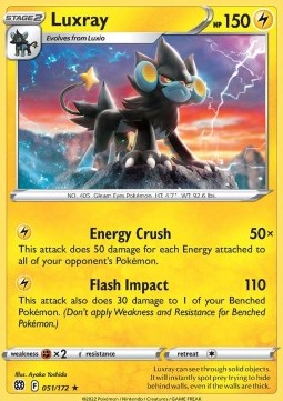 Luxray BRS-051 Rare Near Mint Englisch Reverse Holo