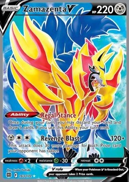 Zamazenta V BRS-163 Ultra Rare Boosterfrisch Deutsch