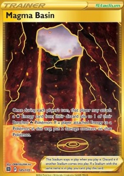 Magmabecken BRS-185 Secret Rare EX Deutsch
