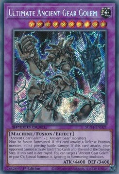Ultimativer Antiker Antriebsgolem SGX1-DED21 Secret Rare Near Mint Deutsch 1. Auflage