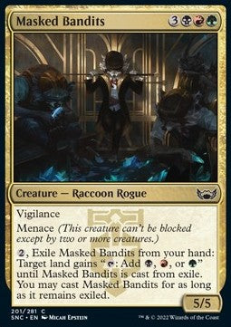 Masked Bandits SNC-201 Common Excellent Englisch Foil