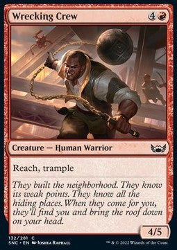Wrecking Crew SNC-132 Common Excellent Englisch Foil