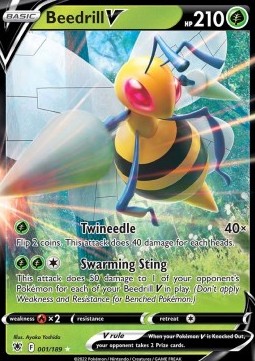 Beedrill V ASR-001 Ultra Rare Good Englisch